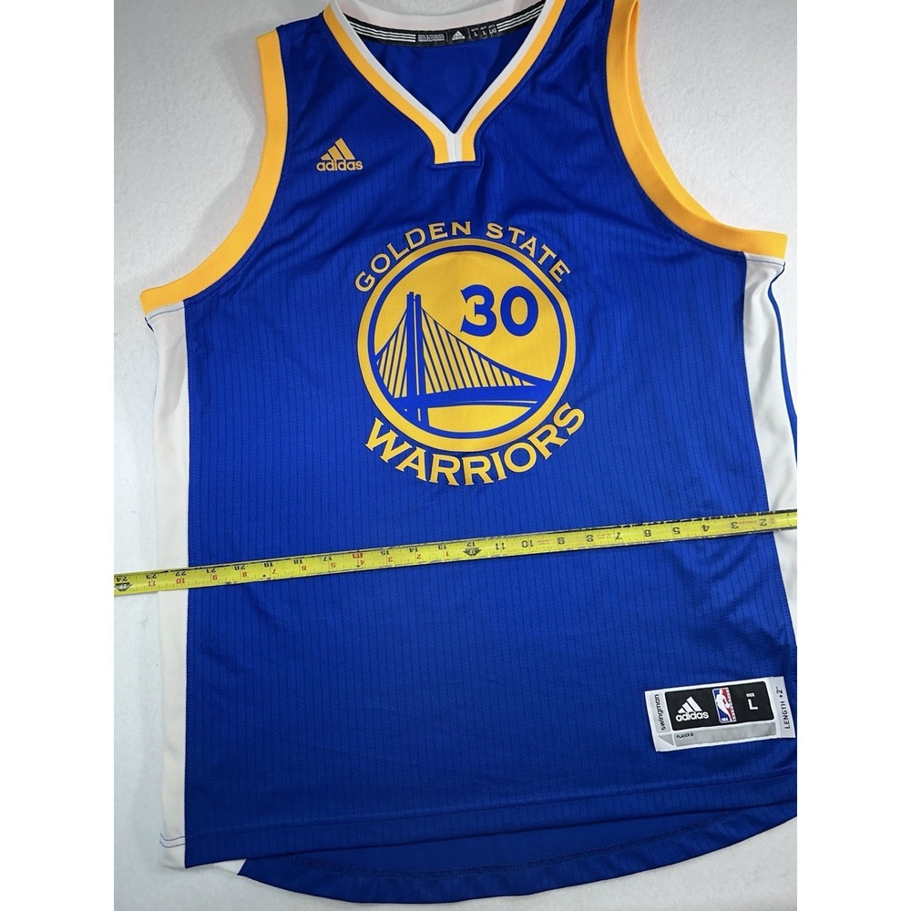 Adidas Stephen Curry Golden State Warriors NBA Swingman Jersey Blue Size L - Picture 8 of 13